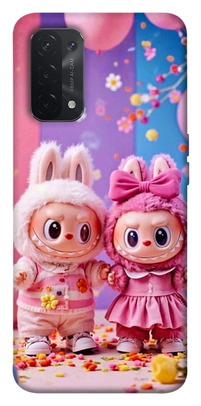 Чохол на Oppo A54 5G / A74 5G Labubu twins ver.2 фото 1 з 1