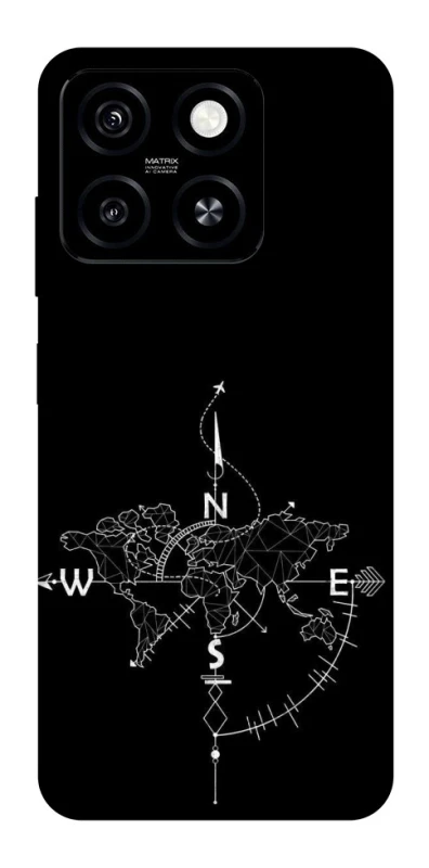 Чохол на ZTE Blade A55 4G Travel Map фото 1 з 1