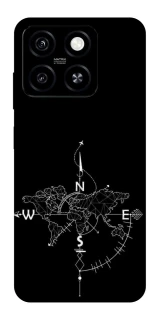 Чехол на ZTE Blade A55 4G Travel Map фото 1 Чехол на ZTE Blade A55 4G Travel Map фото 1 из 1