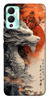 Чохол на Infinix Hot 12 Play white dragon фото 1 з 1