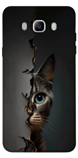 Чехол на Samsung J710F Galaxy J7 (2016) Кот-подглядыватель v2 фото 1 из 1