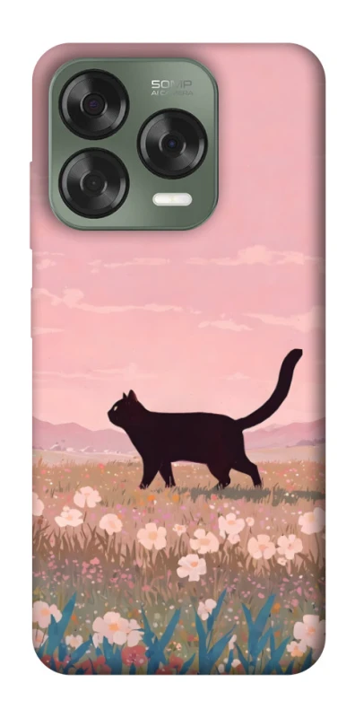 Чохол на ZTE Nubia V70 Design cat on a field фото 1 з 1