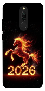 Чехол на Xiaomi Redmi 8 Red Fire Horse ver.1 фото 1 из 1