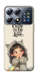Чехол на Xiaomi POCO X8 Pro Create the life you love фото 1 из 1