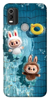 Чохол на Nokia C21 Plus Labubu in the pool фото 1 з 1