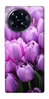 Чехол на TECNO Spark 20 Pro+ Фиолетовые тюльпаны фото 1 из 1