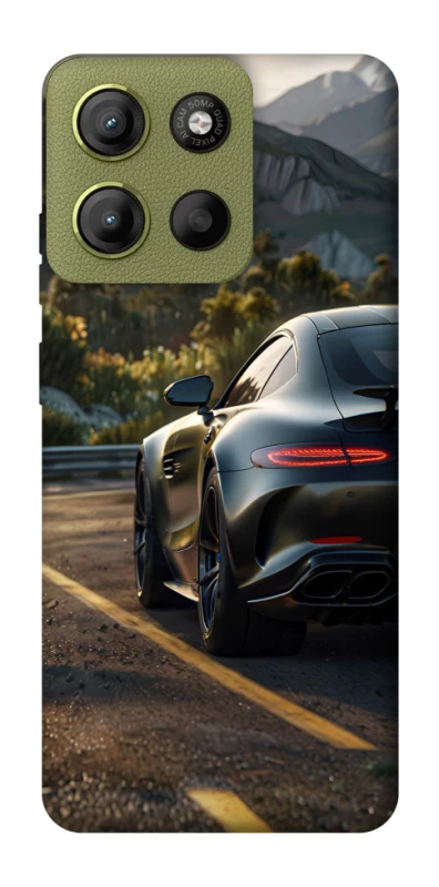 Чехол на Motorola Moto G15 4G Car in the mountains фото 1 из 1