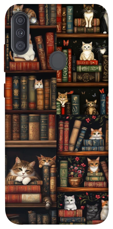 Чохол на Samsung Galaxy A11 Cats & Books фото 1 з 1