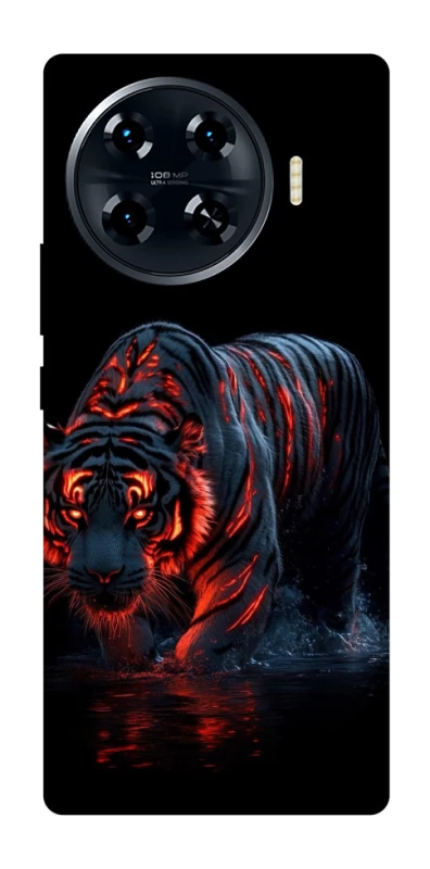 Чохол на TECNO Spark 20 Pro+ fire tiger фото 1 з 1