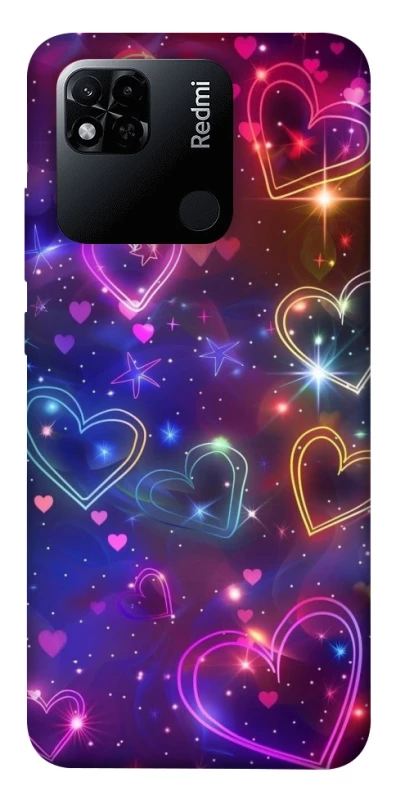 Чохол на Xiaomi Redmi 10A Drawn hearts фото 1 з 1