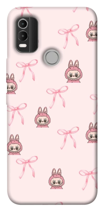 Чохол на Nokia C21 Plus Pink bows and Labubus фото 1 з 1