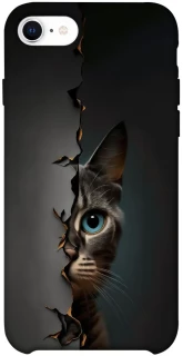 Чехол на Apple iPhone SE (2020) Кот-подглядыватель v2 фото 1 из 1