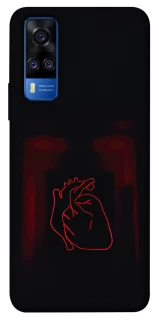 Чехол на Vivo Y51a Красное сердце фото 1 из 1