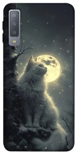 Чехол на Samsung A750 Galaxy A7 (2018) Кот под луной фото 1 из 1