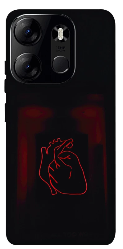 Чохол на Tecno Spark Go 2023 Червоне серце фото 1 з 1