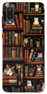 Чехол на Samsung Galaxy A02 Cats & Books фото 1 из 1