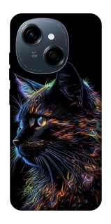 Чехол на TECNO Spark Go 1 Черный кот фото 1 из 1