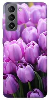 Чехол на Samsung Galaxy S21 FE Фиолетовые тюльпаны фото 1 из 1