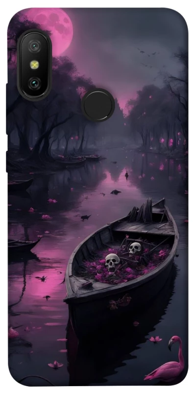 Чохол на Xiaomi Mi A2 Lite / Xiaomi Redmi 6 Pro Boat and flamingo фото 1 з 1