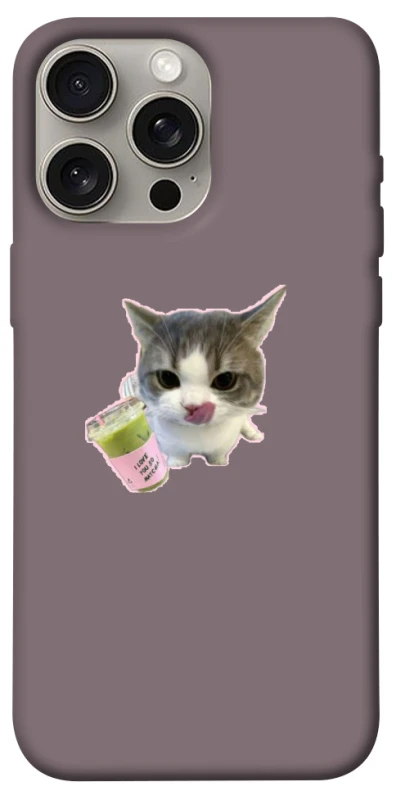 Чохол на Apple iPhone 15 Pro Max (6.7") cat matcha фото 1 з 1