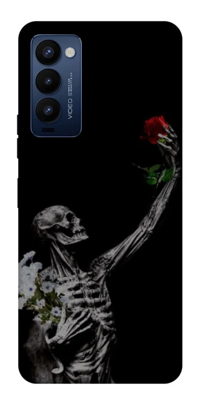 Чехол на TECNO Camon 18 Pro Skeleton vs Rose фото 1 из 1