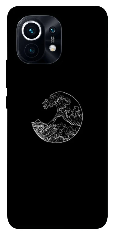 Чохол на Xiaomi Mi 11 Black tsunami фото 1 Чохол на Xiaomi Mi 11 Black tsunami фото 1 з 1
