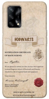 Чехол на Oppo A74 4G The Hogwarts acceptance letter фото 1 из 1