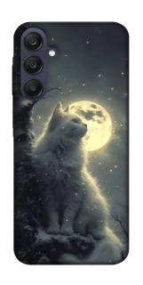 Чохол на Samsung Galaxy A25 5G Кіт під місяцем фото 1 з 1