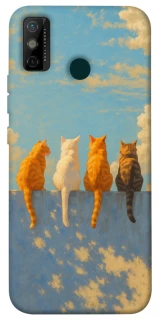 Чехол на TECNO Spark 6 Go cats on wall фото 1 Чехол на TECNO Spark 6 Go cats on wall фото 1 из 1