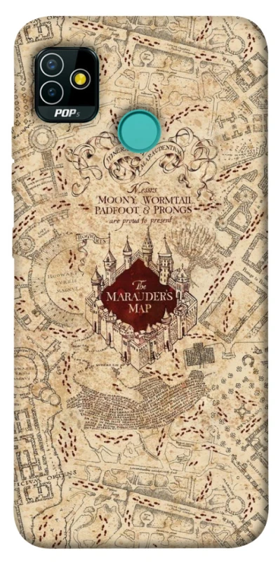 Чохол на TECNO POP 5 Harry Potter Marauder's Map фото 1 з 1