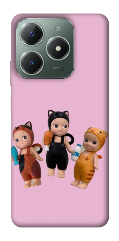 Чехол на Realme C61 Cat Cafe Trio фото 1 из 1