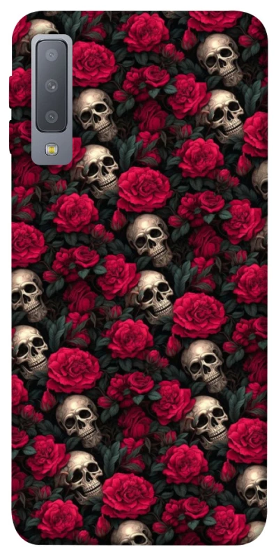 Чохол на Samsung A750 Galaxy A7 (2018) Черепа та рози фото 1 з 1