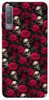 Чехол на Samsung A750 Galaxy A7 (2018) Черепа и розы фото 1 из 1