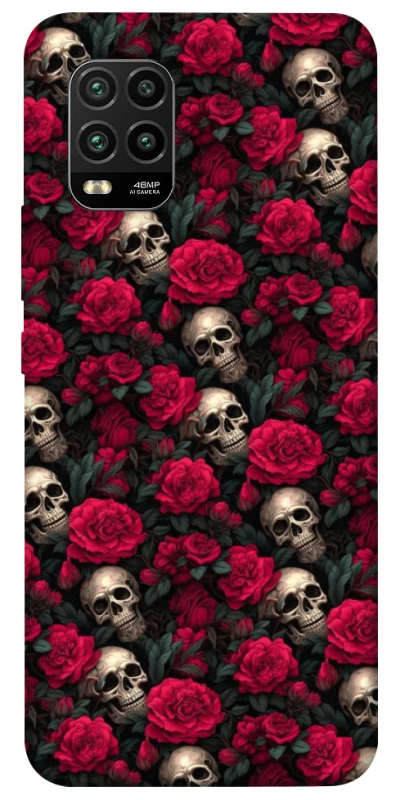 Чохол на Xiaomi Mi 10 Lite Черепа та рози фото 1 з 1