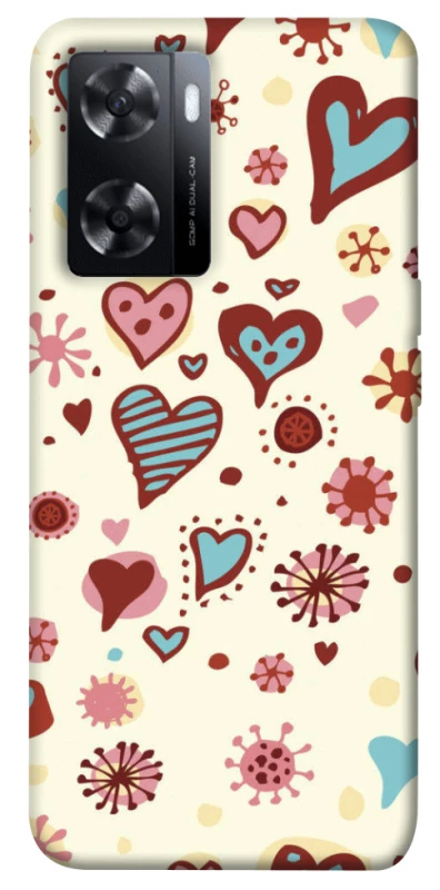 Чехол на Oppo A77s Pretty hearts фото 1 из 1