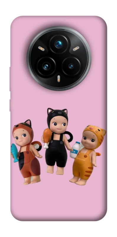 Чохол на Realme 14 Pro+ Cat Cafe Trio фото 1 з 1