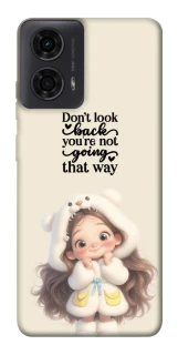 Чехол на Motorola Moto G24 Don't look back фото 1 из 1