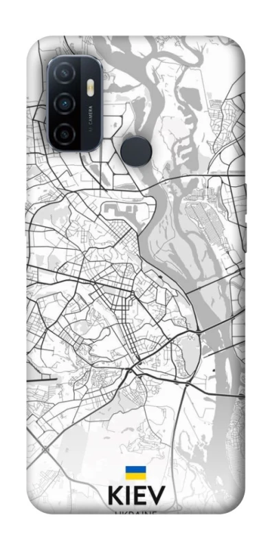 Чохол на Oppo A53 / A32 / A33 Kiev white map фото 1 з 1