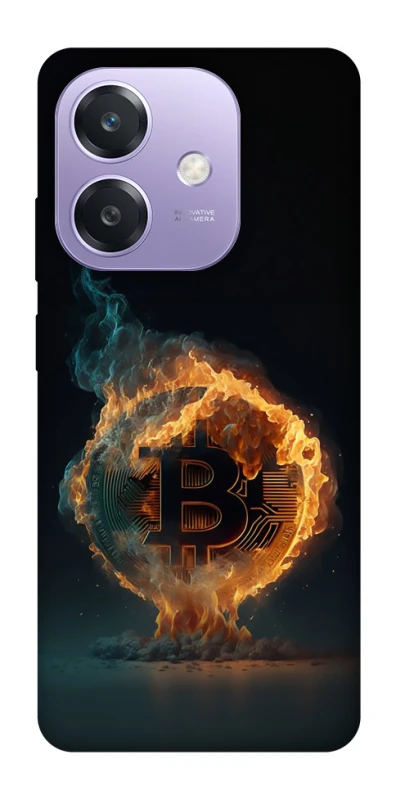 Чохол на Oppo A3X Fire Bitcoin фото 1 з 1