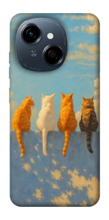 Чехол на TECNO Spark Go 1 cats on wall фото 1 Чехол на TECNO Spark Go 1 cats on wall фото 1 из 1