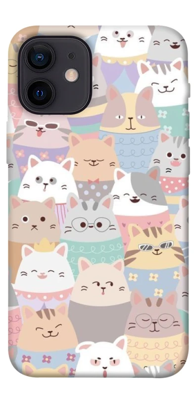 Чехол на Apple iPhone 12 mini (5.4") Funny Kittens ver.2 фото 1 из 1