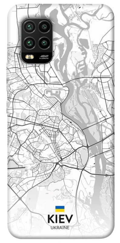 Чехол на Xiaomi Mi 10 Lite Kiev white map фото 1 из 1