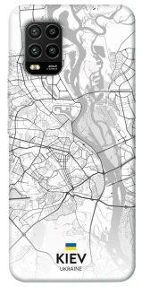 Чехол на Xiaomi Mi 10 Lite Kiev white map фото 1 из 1