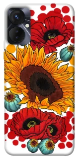 Чохол на TECNO Spark 9 Pro (KH7n) Соняшники та маки фото 1 з 1