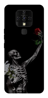 Чехол на TECNO Camon 16 SE Skeleton vs Rose фото 1 из 1