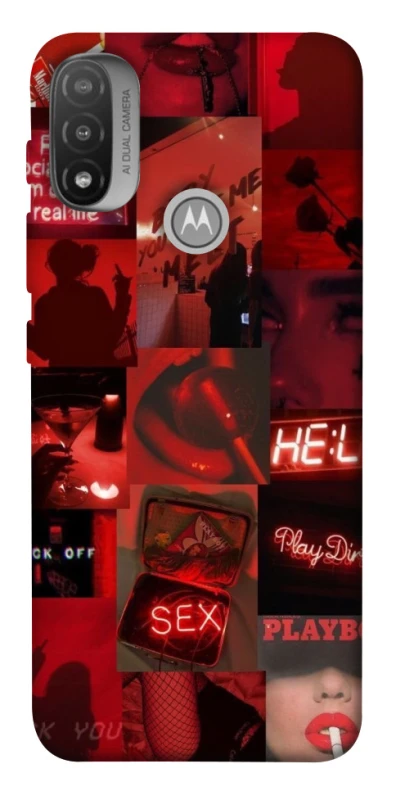 Чехол на Motorola Moto E20 Love collage ver.3 фото 1 из 1
