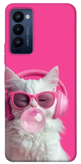Чехол на TECNO Camon 18 Pink kitty фото 1 из 1