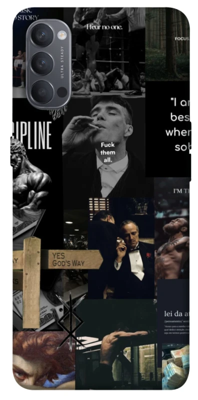 Чохол на Oppo Reno 4 Men's style v2 фото 1 з 1