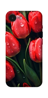 Чехол на Apple iPhone 17e (6.1") Красные тюльпаны фото 1 из 1