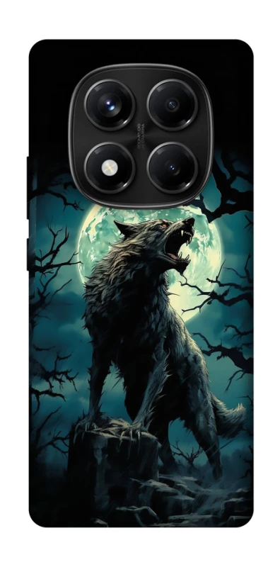 Чехол на Xiaomi Redmi Note 14 Pro 4G Волк под луной фото 1 из 1